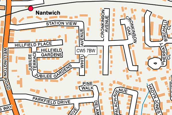 CW5 7BW map - OS OpenMap – Local (Ordnance Survey)