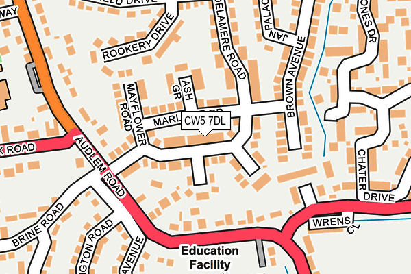 CW5 7DL map - OS OpenMap – Local (Ordnance Survey)
