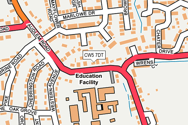 CW5 7DT map - OS OpenMap – Local (Ordnance Survey)