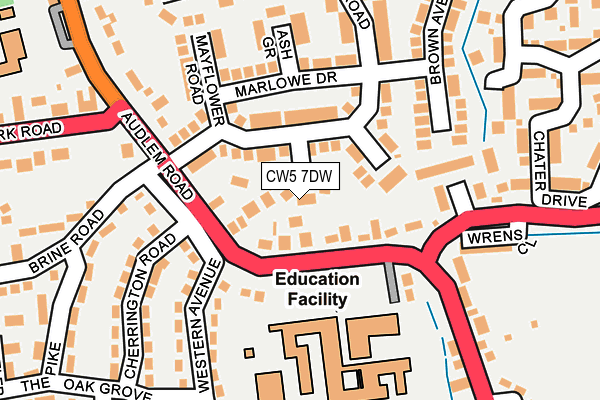 CW5 7DW map - OS OpenMap – Local (Ordnance Survey)