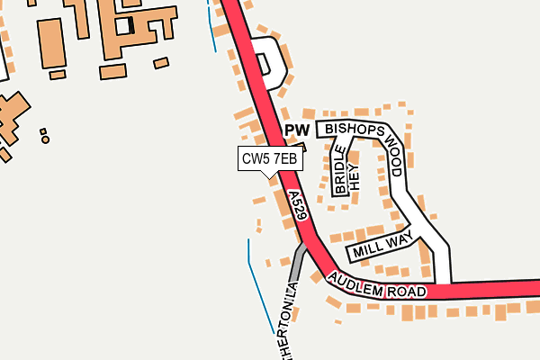 CW5 7EB map - OS OpenMap – Local (Ordnance Survey)