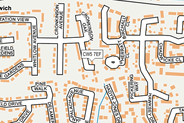 CW5 7EF map - OS OpenMap – Local (Ordnance Survey)