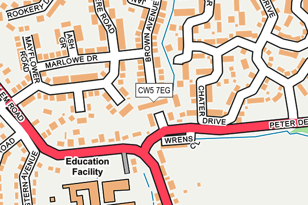 CW5 7EG map - OS OpenMap – Local (Ordnance Survey)