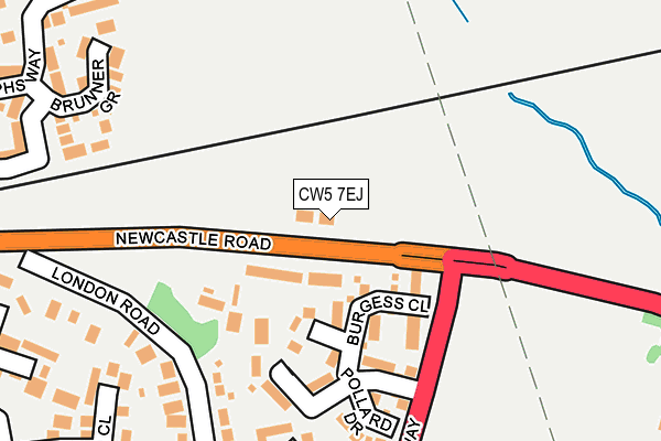 CW5 7EJ map - OS OpenMap – Local (Ordnance Survey)