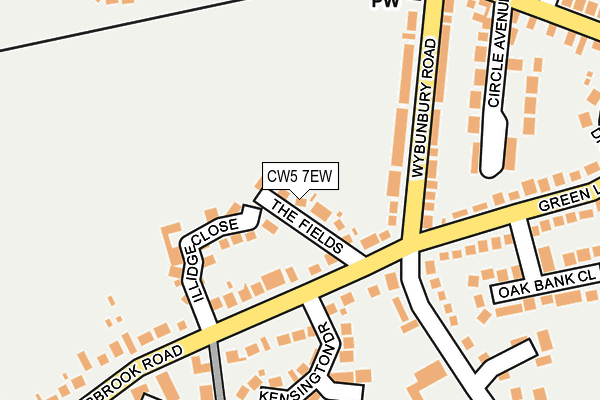 CW5 7EW map - OS OpenMap – Local (Ordnance Survey)