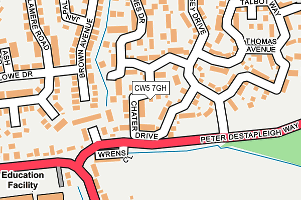 CW5 7GH map - OS OpenMap – Local (Ordnance Survey)