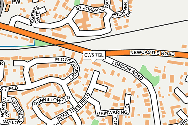 CW5 7GL map - OS OpenMap – Local (Ordnance Survey)