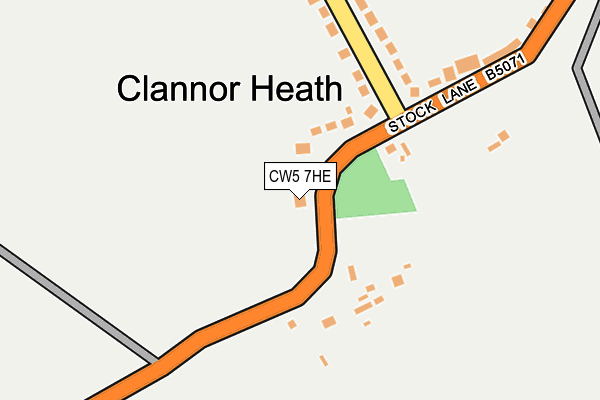 CW5 7HE map - OS OpenMap – Local (Ordnance Survey)