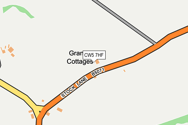 CW5 7HF map - OS OpenMap – Local (Ordnance Survey)