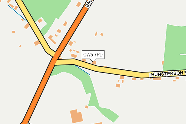 CW5 7PD map - OS OpenMap – Local (Ordnance Survey)