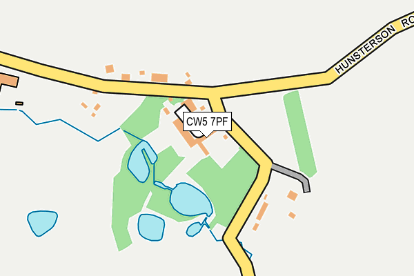 CW5 7PF map - OS OpenMap – Local (Ordnance Survey)