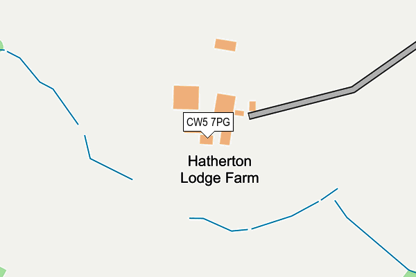 CW5 7PG map - OS OpenMap – Local (Ordnance Survey)