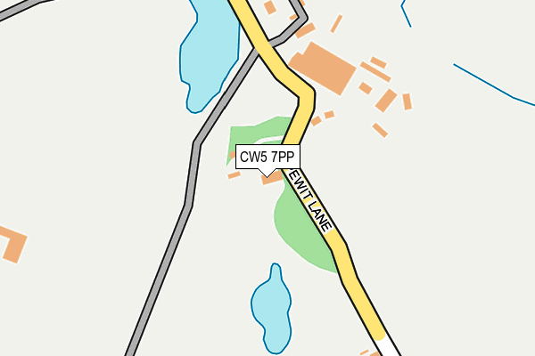 CW5 7PP map - OS OpenMap – Local (Ordnance Survey)