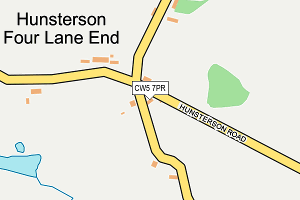 CW5 7PR map - OS OpenMap – Local (Ordnance Survey)