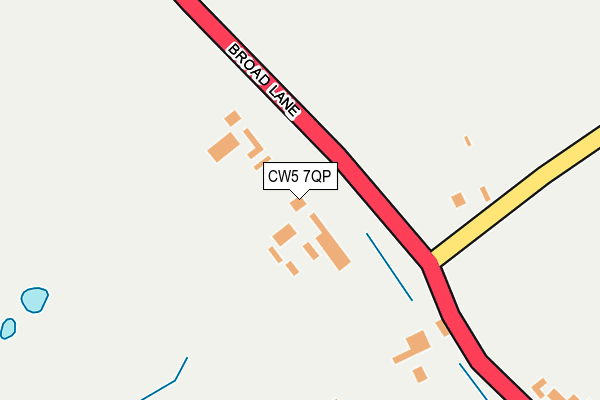 CW5 7QP map - OS OpenMap – Local (Ordnance Survey)