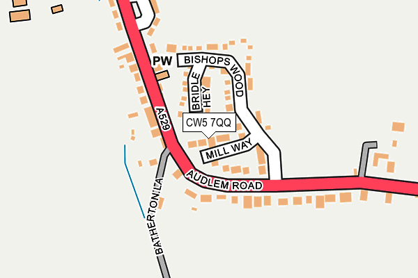 CW5 7QQ map - OS OpenMap – Local (Ordnance Survey)