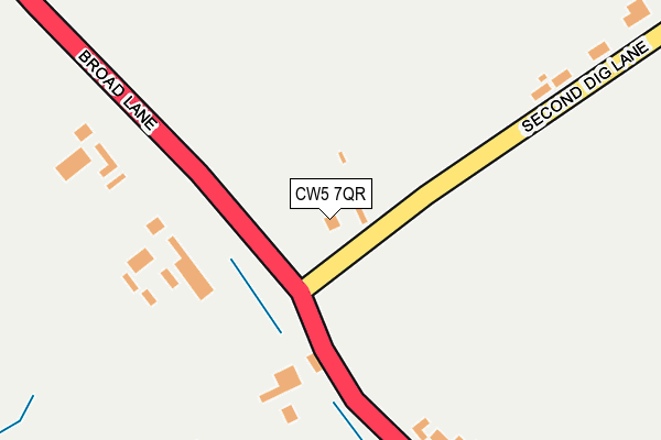 CW5 7QR map - OS OpenMap – Local (Ordnance Survey)