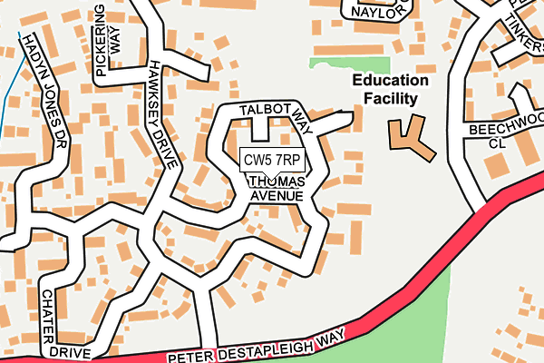 CW5 7RP map - OS OpenMap – Local (Ordnance Survey)