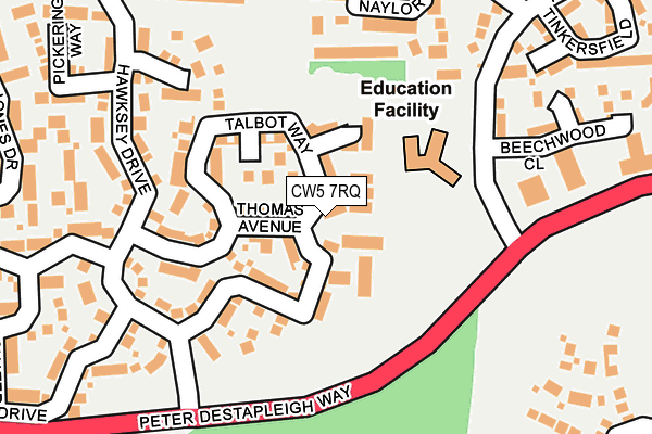 Map of WARBROOK CREATIVE LIMITED at local scale