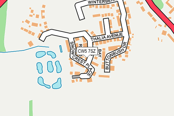 CW5 7SZ map - OS OpenMap – Local (Ordnance Survey)