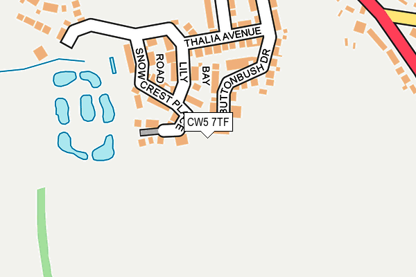 CW5 7TF map - OS OpenMap – Local (Ordnance Survey)