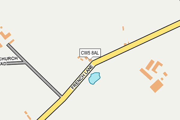 CW5 8AL map - OS OpenMap – Local (Ordnance Survey)