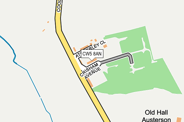 CW5 8AN map - OS OpenMap – Local (Ordnance Survey)