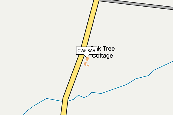 CW5 8AR map - OS OpenMap – Local (Ordnance Survey)