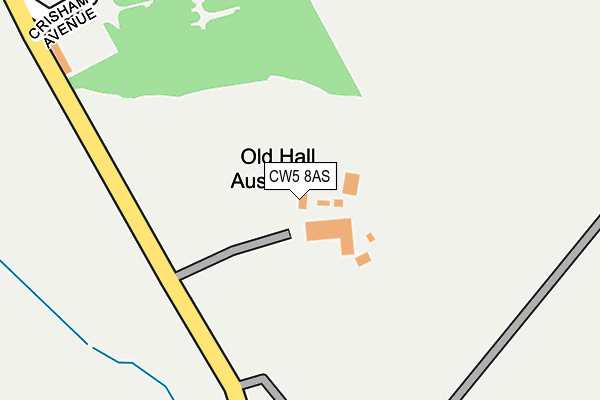 CW5 8AS map - OS OpenMap – Local (Ordnance Survey)