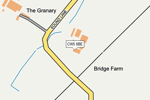 CW5 8BE map - OS OpenMap – Local (Ordnance Survey)