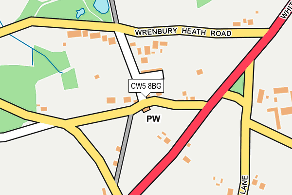 CW5 8BG map - OS OpenMap – Local (Ordnance Survey)