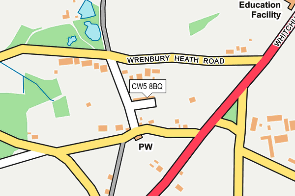 CW5 8BQ map - OS OpenMap – Local (Ordnance Survey)