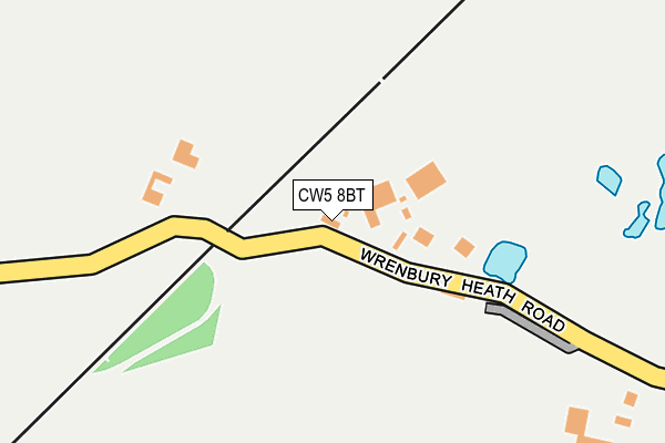 CW5 8BT map - OS OpenMap – Local (Ordnance Survey)