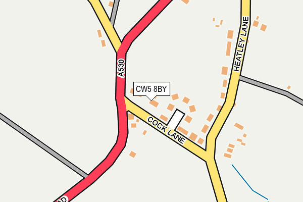 CW5 8BY map - OS OpenMap – Local (Ordnance Survey)