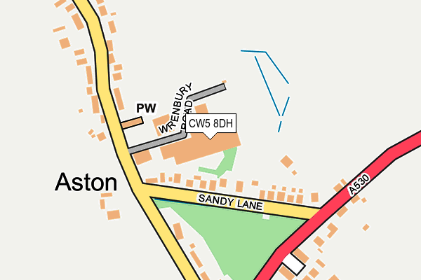 CW5 8DH map - OS OpenMap – Local (Ordnance Survey)