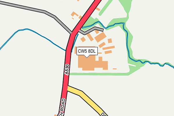 CW5 8DL map - OS OpenMap – Local (Ordnance Survey)