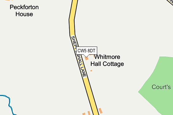 CW5 8DT map - OS OpenMap – Local (Ordnance Survey)