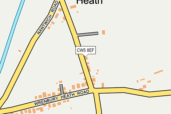 CW5 8EF map - OS OpenMap – Local (Ordnance Survey)