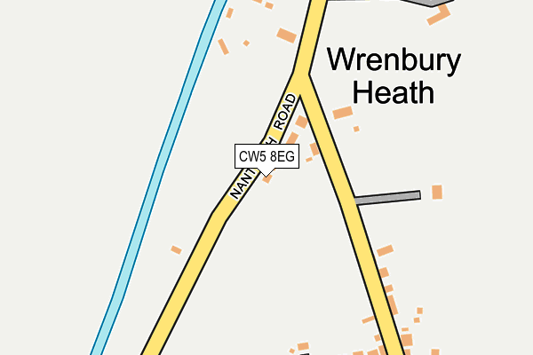 CW5 8EG map - OS OpenMap – Local (Ordnance Survey)