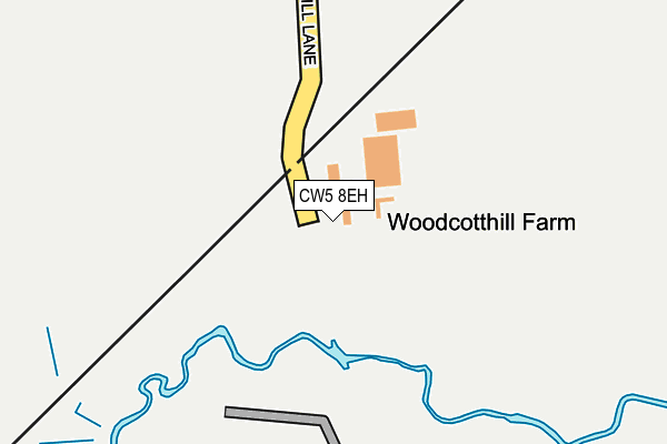 CW5 8EH map - OS OpenMap – Local (Ordnance Survey)