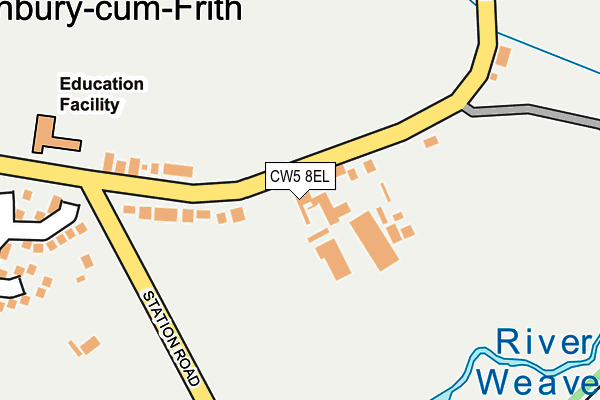 CW5 8EL map - OS OpenMap – Local (Ordnance Survey)