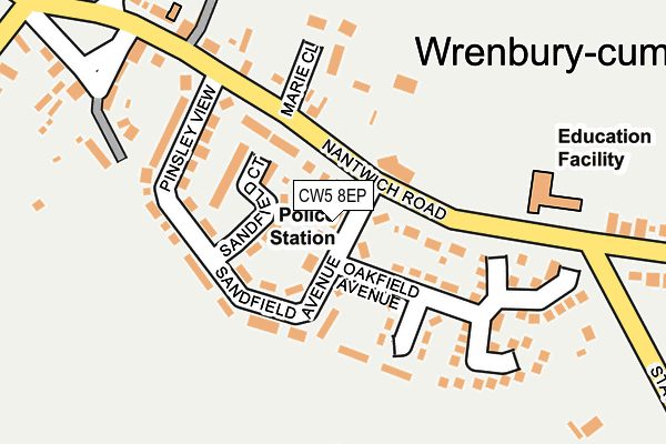 CW5 8EP map - OS OpenMap – Local (Ordnance Survey)