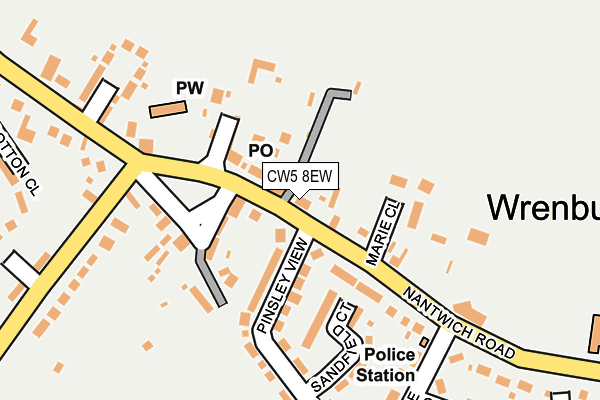 CW5 8EW map - OS OpenMap – Local (Ordnance Survey)