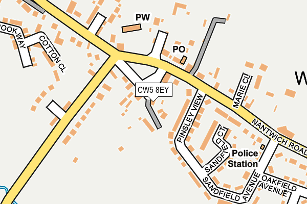 CW5 8EY map - OS OpenMap – Local (Ordnance Survey)