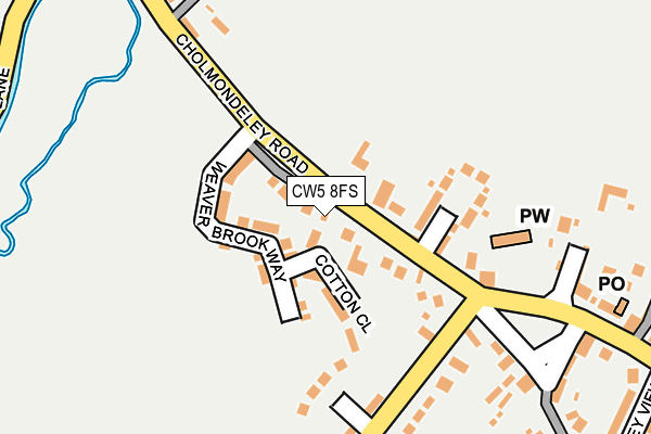 CW5 8FS map - OS OpenMap – Local (Ordnance Survey)