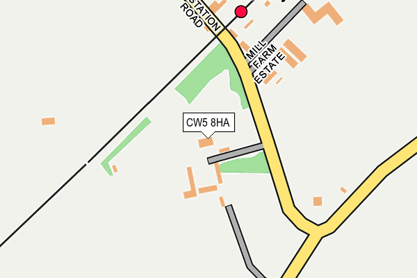 CW5 8HA map - OS OpenMap – Local (Ordnance Survey)