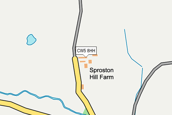 CW5 8HH map - OS OpenMap – Local (Ordnance Survey)