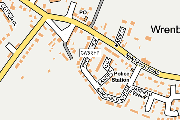 CW5 8HP map - OS OpenMap – Local (Ordnance Survey)