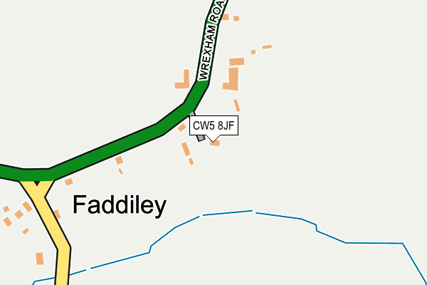 CW5 8JF map - OS OpenMap – Local (Ordnance Survey)