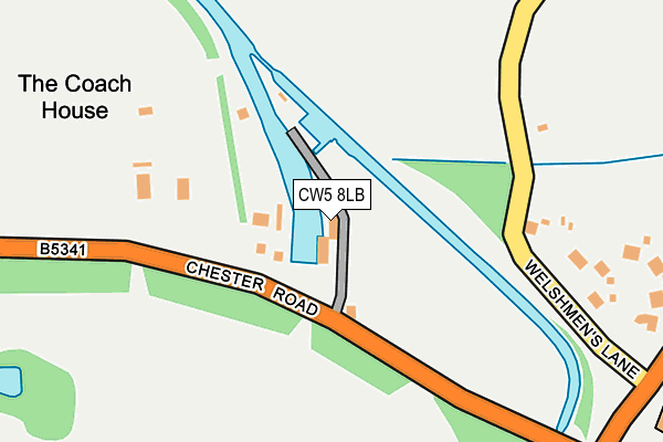 CW5 8LB map - OS OpenMap – Local (Ordnance Survey)